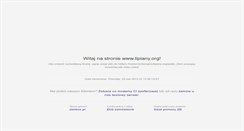 Desktop Screenshot of lipiany.org